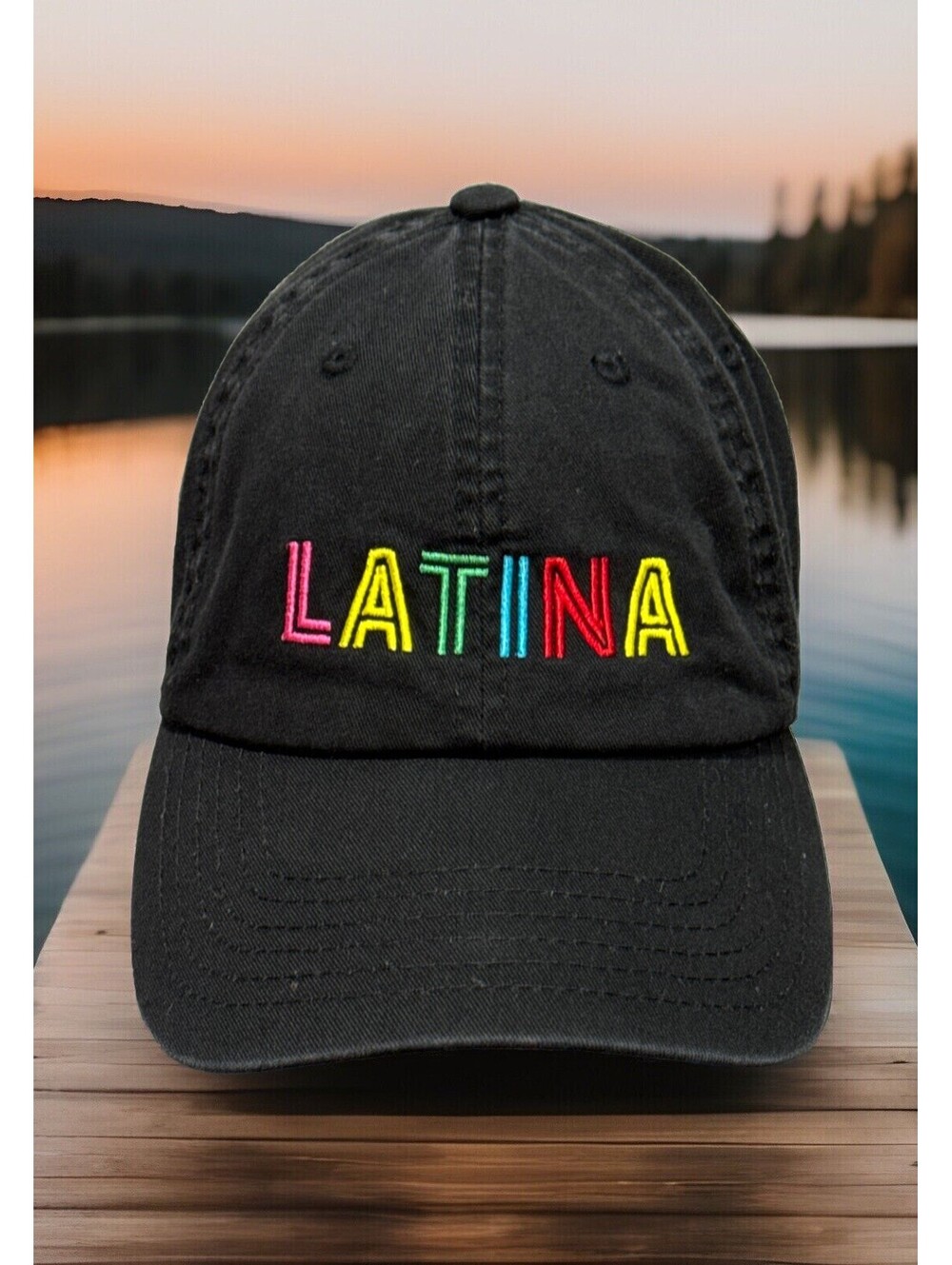Latina Woman Girl Central America Salsa Dancing Black Baseball Cap